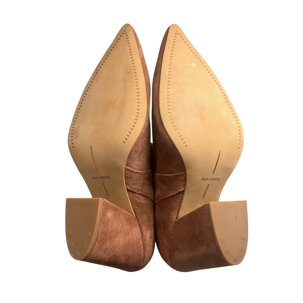 Dolce Vita Nestly Boots Brown Suede Pointed Toe Western Boho‎ Style Women's 11 - Picture 10 of 10